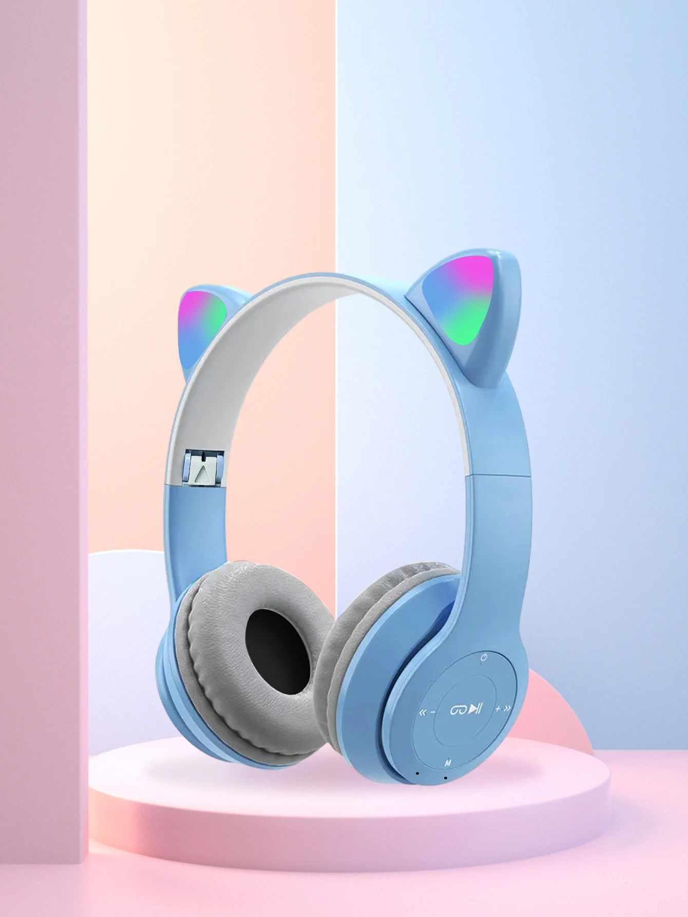 P47M – наушники с кошачьими уш – обзор и цена Cat Ear Bluetooth Headset Led