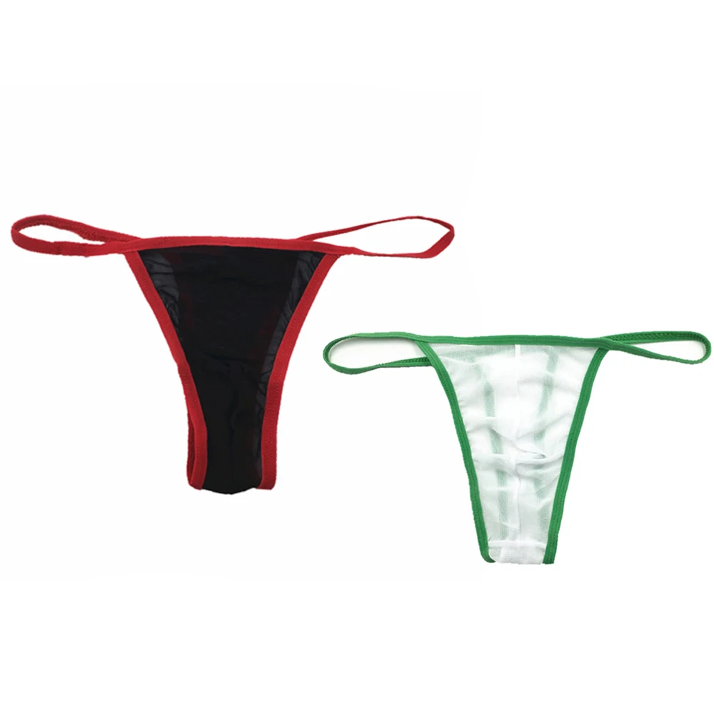 

Pantys Shorts Mens G-Strings Mens Briefs Sexy White/Black Men's Transparent Nylon Jockstrap G Strings Underwear