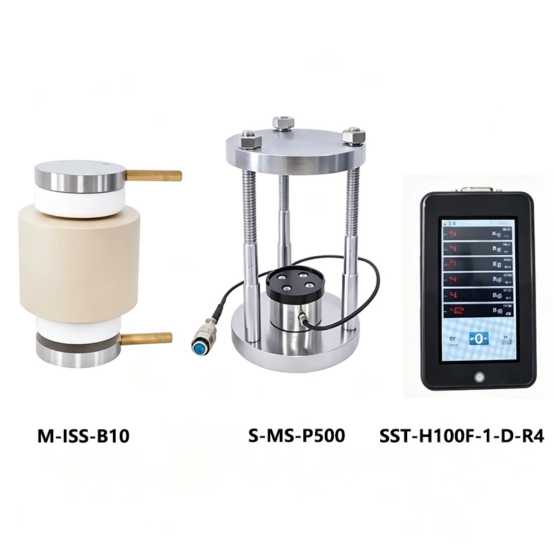 Solid State Battery Test Fixture, Pressure Test Kit 500kg, Force Gauge Included, for Coin Cell Assembly R&D
