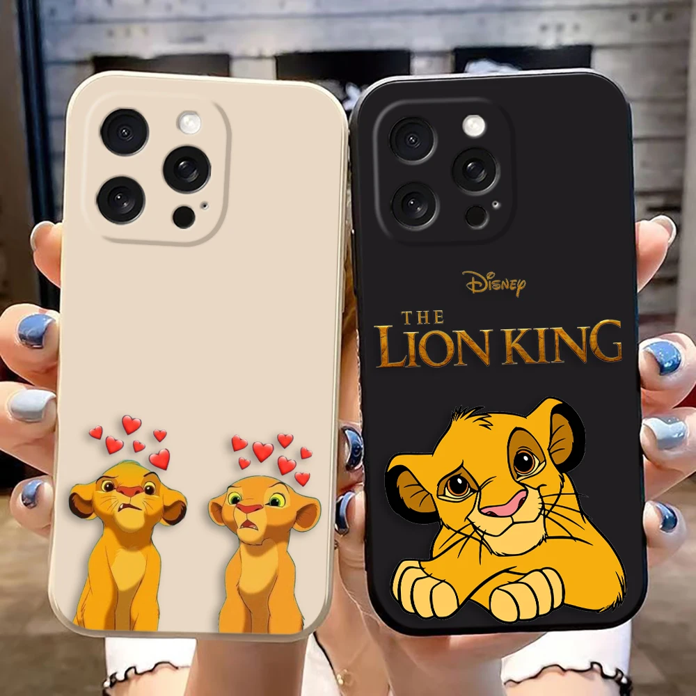 The Lion k-King Hakuna Matata Cover Phone Case For Apple 16 Iphone 16 15 14 13 12 11 PRO MAX Soft TPU Color Case Funda Coque