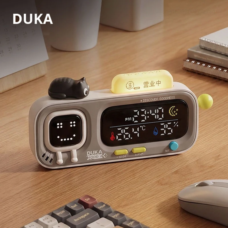 

Умные часы-термогигрометр DUKA MOODA TH3 с датчиком, электронный цифровой гигрометр, домашняя метеостанция, умный термометр