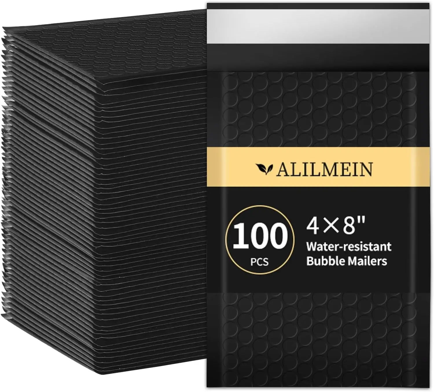 

4x8" Bubble Mailers 100 Pack Waterproof Padded Envelopes Self Seal for Cards Jewelry Makeup Small Business