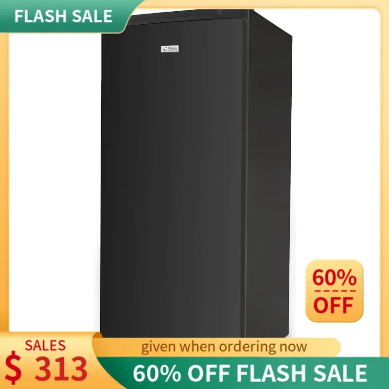 

Commercial Cool Upright Freezer, Stand Up Freezer 5 Cu Ft with Reversible Door, Black