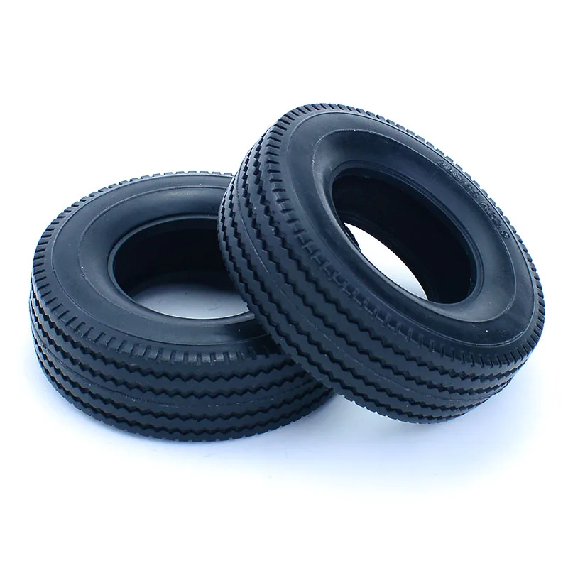 2pcs RC Truck Rubber Tire Width 20mm/25mm Tyre Model for 1/14 Tamiya Tipper SCANIA 770S VOLVO BENZ MAN TGX Car Accessories