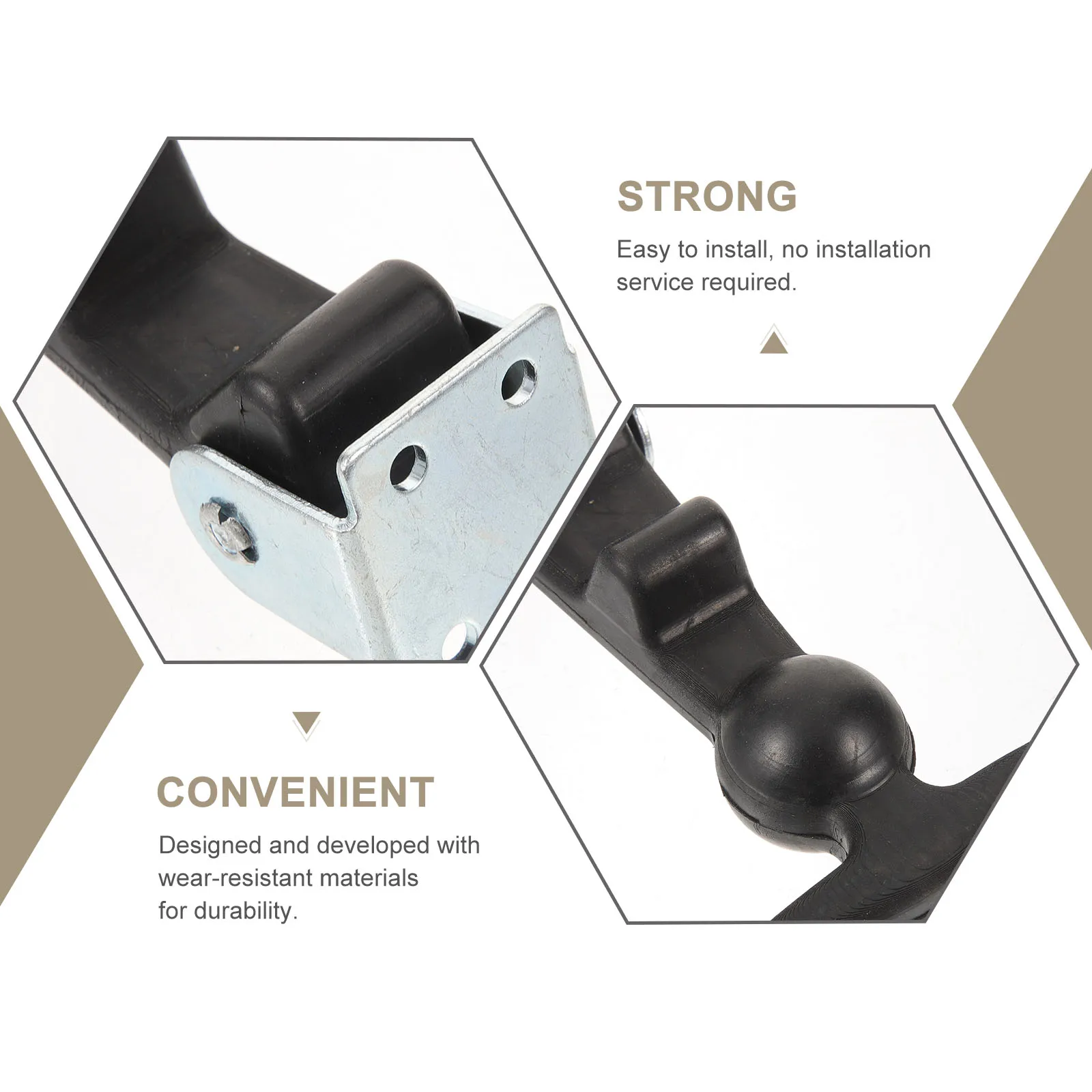 

2pcs T Handle Latch Boat Door Rubber Hasp Draw Lock For Tool Box Yacht Hatch Golf Cart Hood Fastener