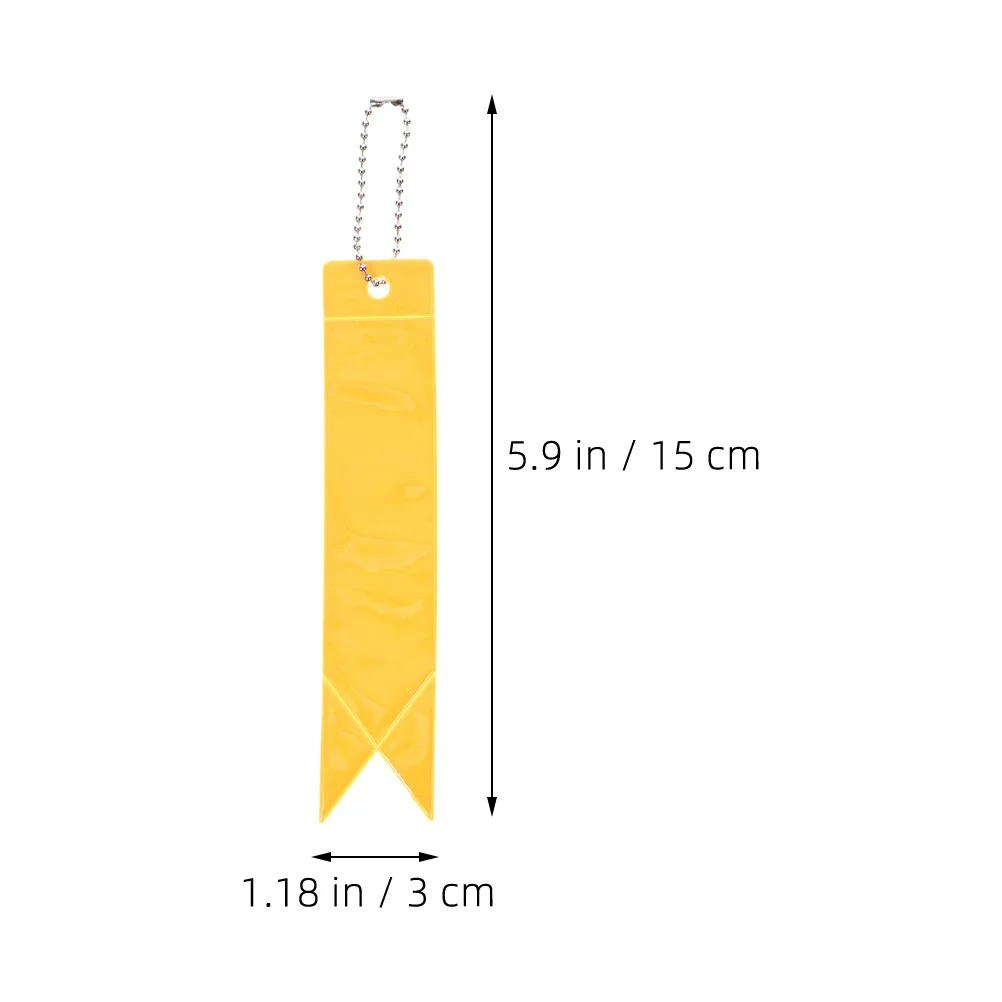 10 قطعة قلادة عاكسة ليلة توهج المفاتيح دائم بولي كلوريد الفينيل حقيبة سحر لحقيبة الظهر محفظة مفاتيح السيارة اكسسوارات في الهواء الطلق التخييم #1