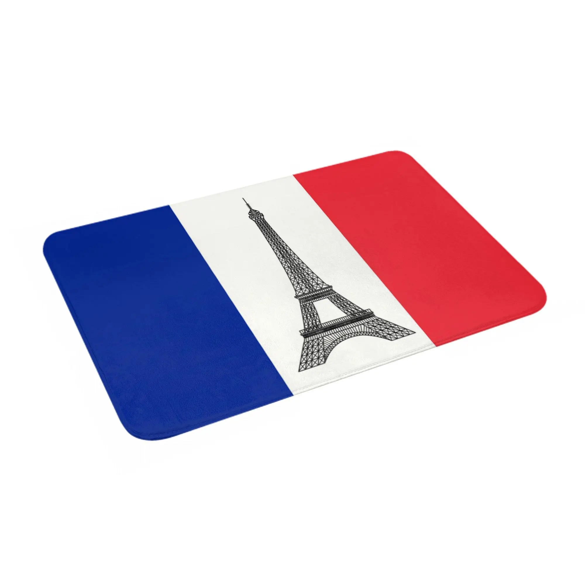 Flag Of France Doormat Mat Anti-Slip French La Tour Eiffel Kitchen Bathroom Bedroom Rug Carpet 40*60cm