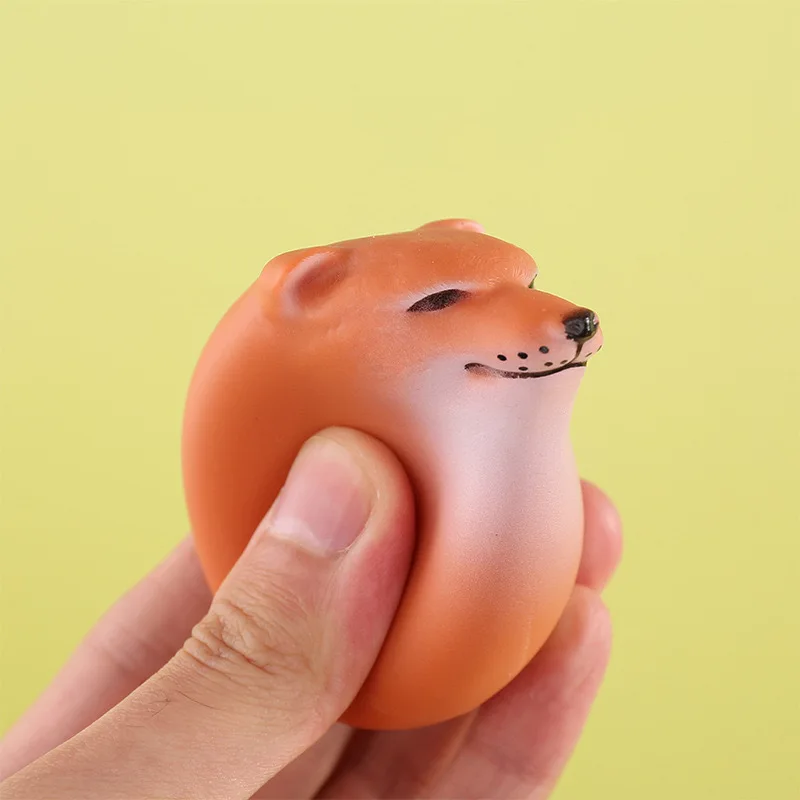 Realistico grande Shiba Inu spremibile uovo di cane giocattolo antistress figura da collezione per ragazze bambini regalo per bambini all'ingrosso