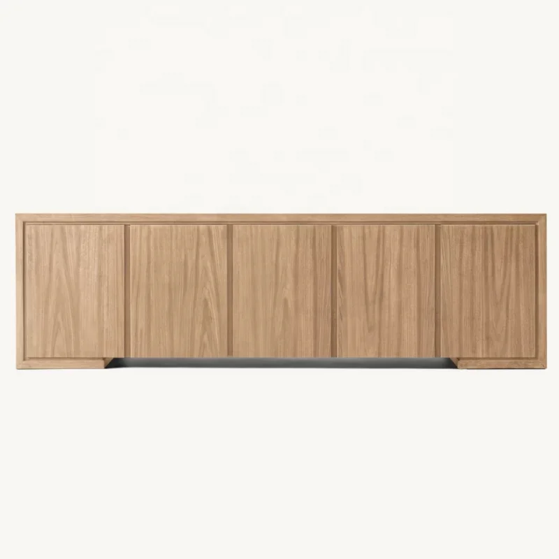 

！@American Style Simple Solid Wood Living Room Furniture TV Cabinet Dining Room Sideboard Cabinet Villa Can Be Customized