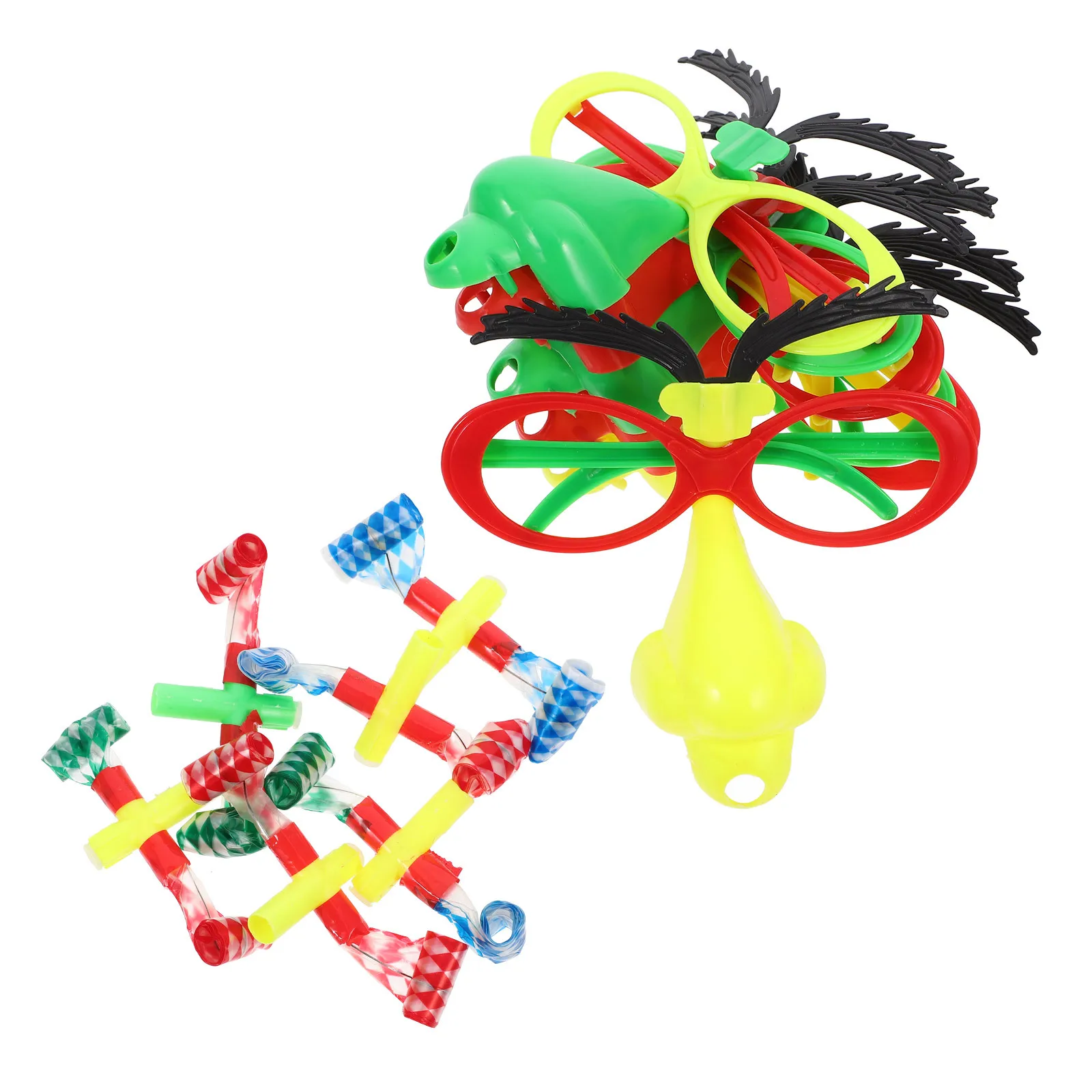 

6Pcs Funny Glasses Halloween Disguise Eyewear Big Fake Nose Party Blowers Kids Adult Silly Sunglasses Costume Accessory