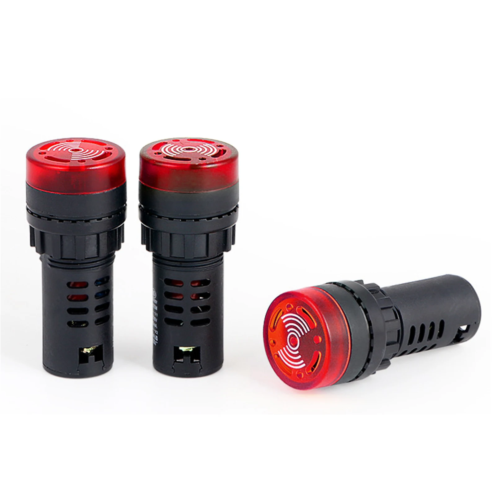 الجملة نشط كهرضغطية الجرس AD16-22SM التيار المتناوب 110 فولت LED فلاش إنذار + مؤشر مصباح تحذير
