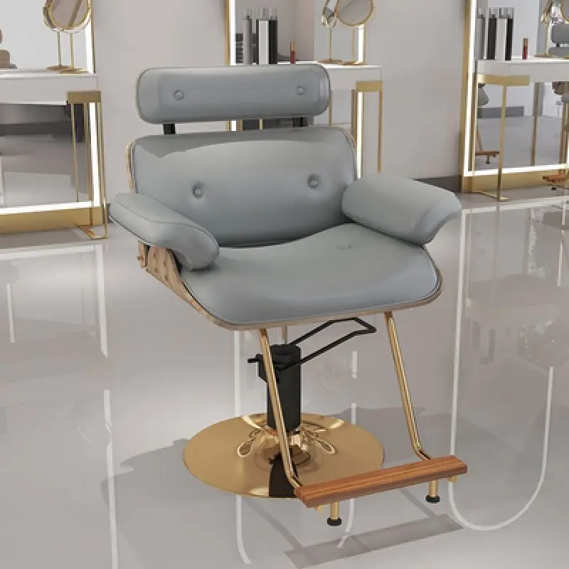 

Comfortable Barber Chairs Reclining Vanity Reclining Swivel Chair Manicure Stylist Cosmetic Sillas De Barberia Salon Furniture