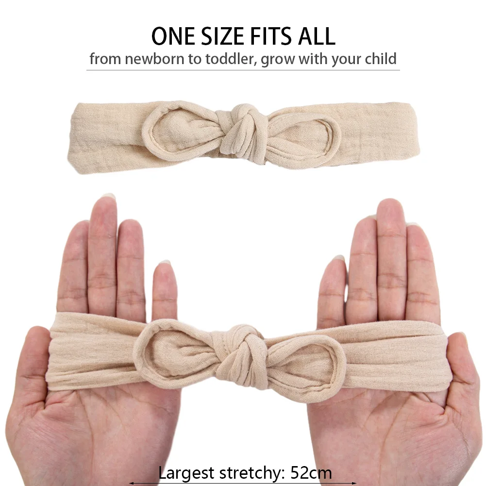 3Pcs/Set Vintage Lace Socks for Baby Girls Thick Knee Cotton Long 0-12M Socks Muslin Cotton Bow Headbands Ealstic Hairbands