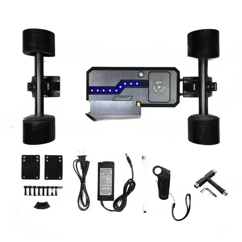 Four-wheel electric skateboard kit controller machine single and double drive remote control full set of accessories