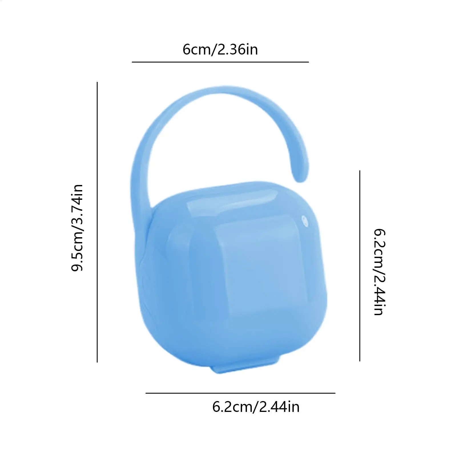 Newborn pacifier storage box, portable, hygienic anti-bacteria, travel essential.