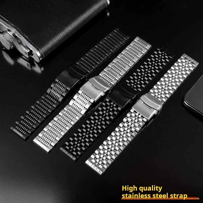 Quick release For Huawei GT5 4 3 Pro 2 46mm 42 Samsung Galaxy GT 5 stainless steel watchband Dive Buckle Men's watch Strap 20 22