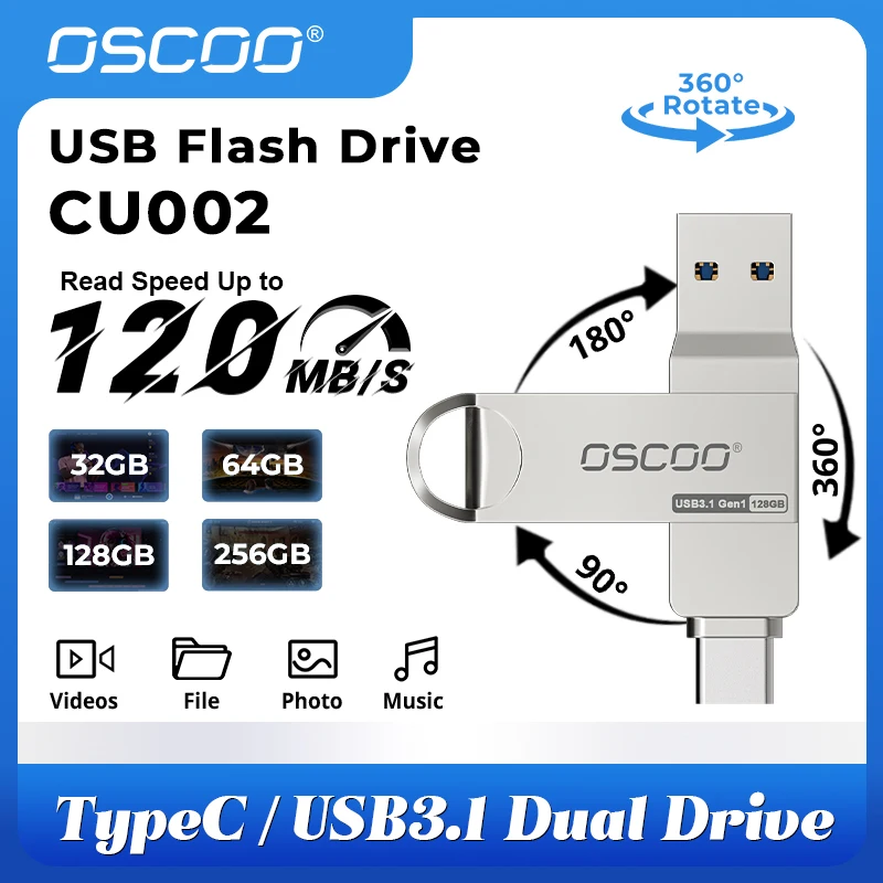 oscoo-120-mb-s-usb-tipo-c-flash-drive-32gb-64gb-128gb-256gb-otg-usb-31-pendrive-para-macbook-iphone-15-16-computador-portatil