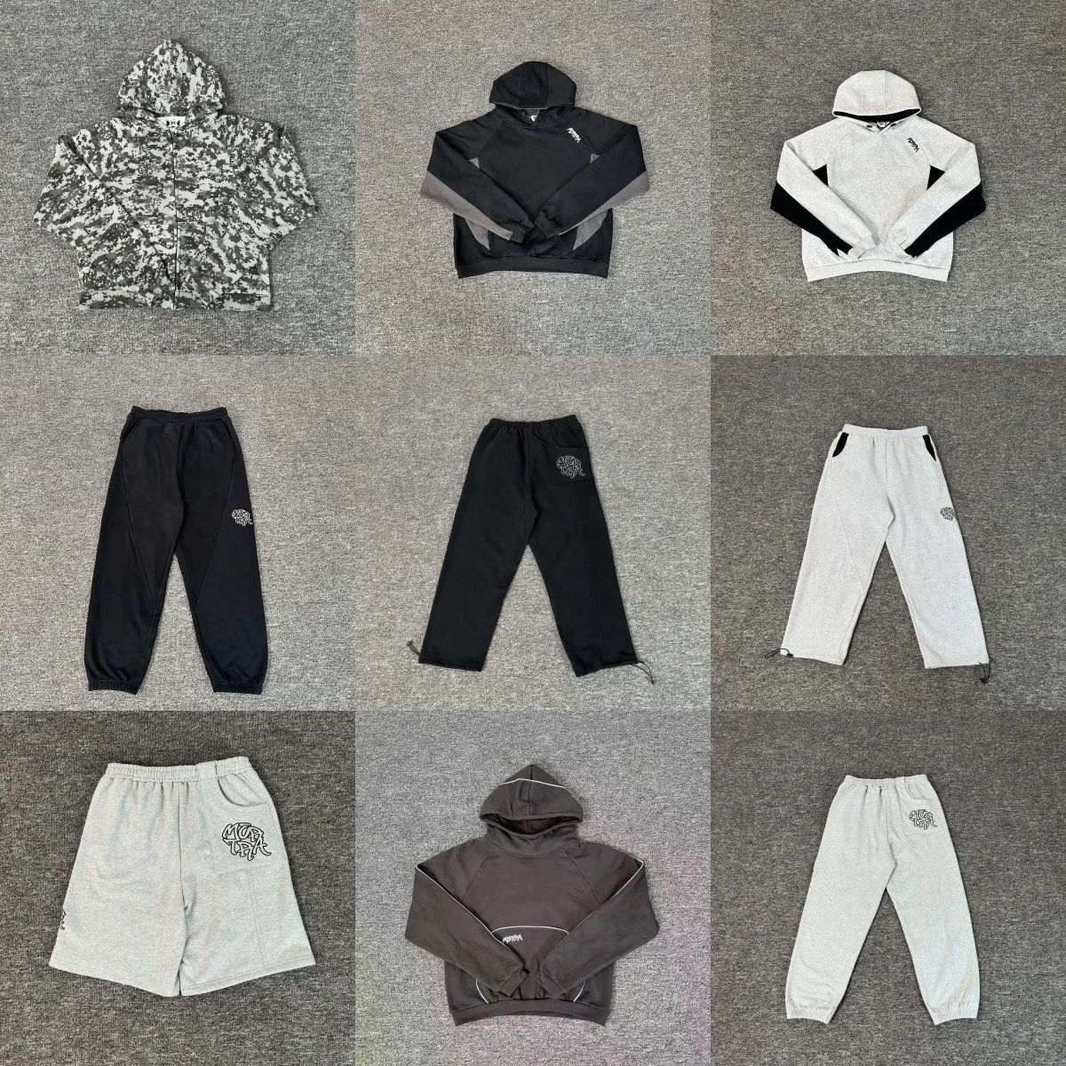 

Mertra Niche Streetwear Brand - Embroidered Letter Logo Hoodie and Sweatpants - Fall/Winter Couple's Set for Men and Women