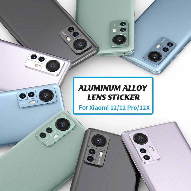 XiaoMi 12 Pro 12X 용 카메라 렌즈 커버 XiaoMi Mi 12S 12 X 용 후면 알루미늄 금속 카메라 보호대 Anti-scratch Lens Ring New