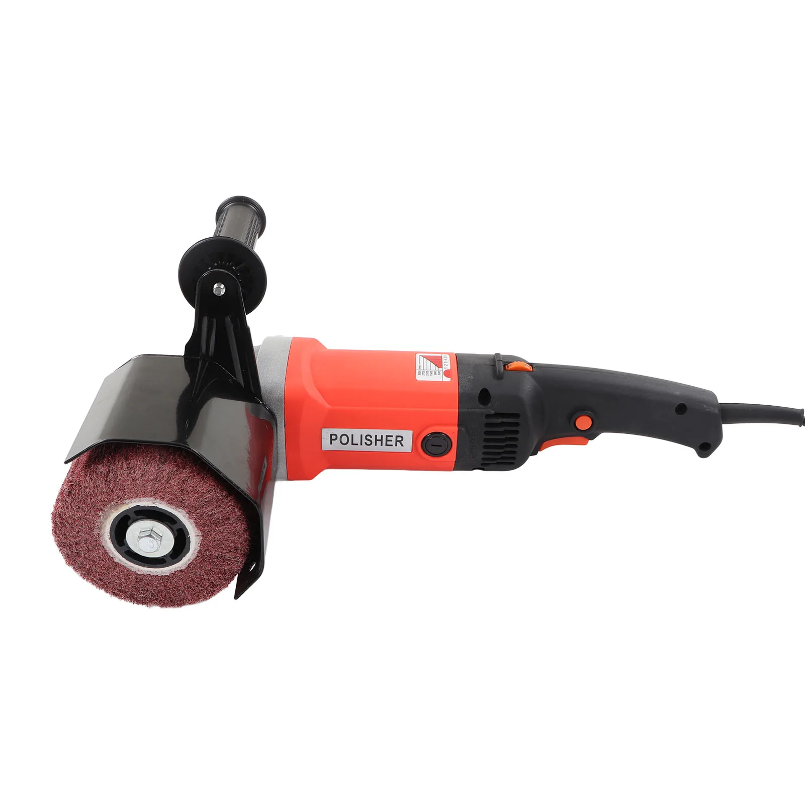 

Burnishing Polishing Machine 1400W 6 Gear Dual Handle Handheld Electric Sander Polisher with 3 Wheels