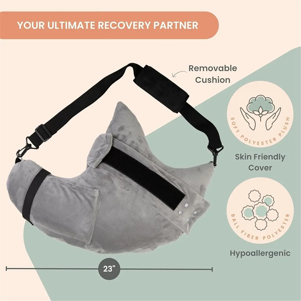 A08I Post Shoulder Surgery Pillow with Pocket- Rotator Cuff Pillow for Sleeping, After Shoulder Surgery Must Haves