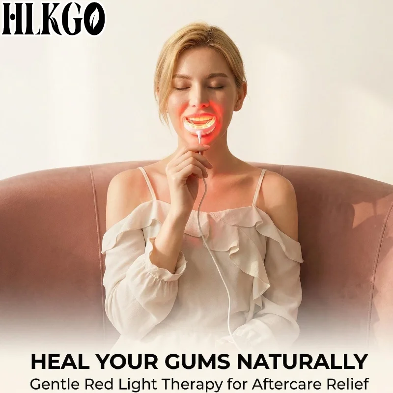 

Portable Gum Care Red Light Wand, Drug-Free Periodontal Treatment for Tooth Sensitivity Swollen Gums Relief