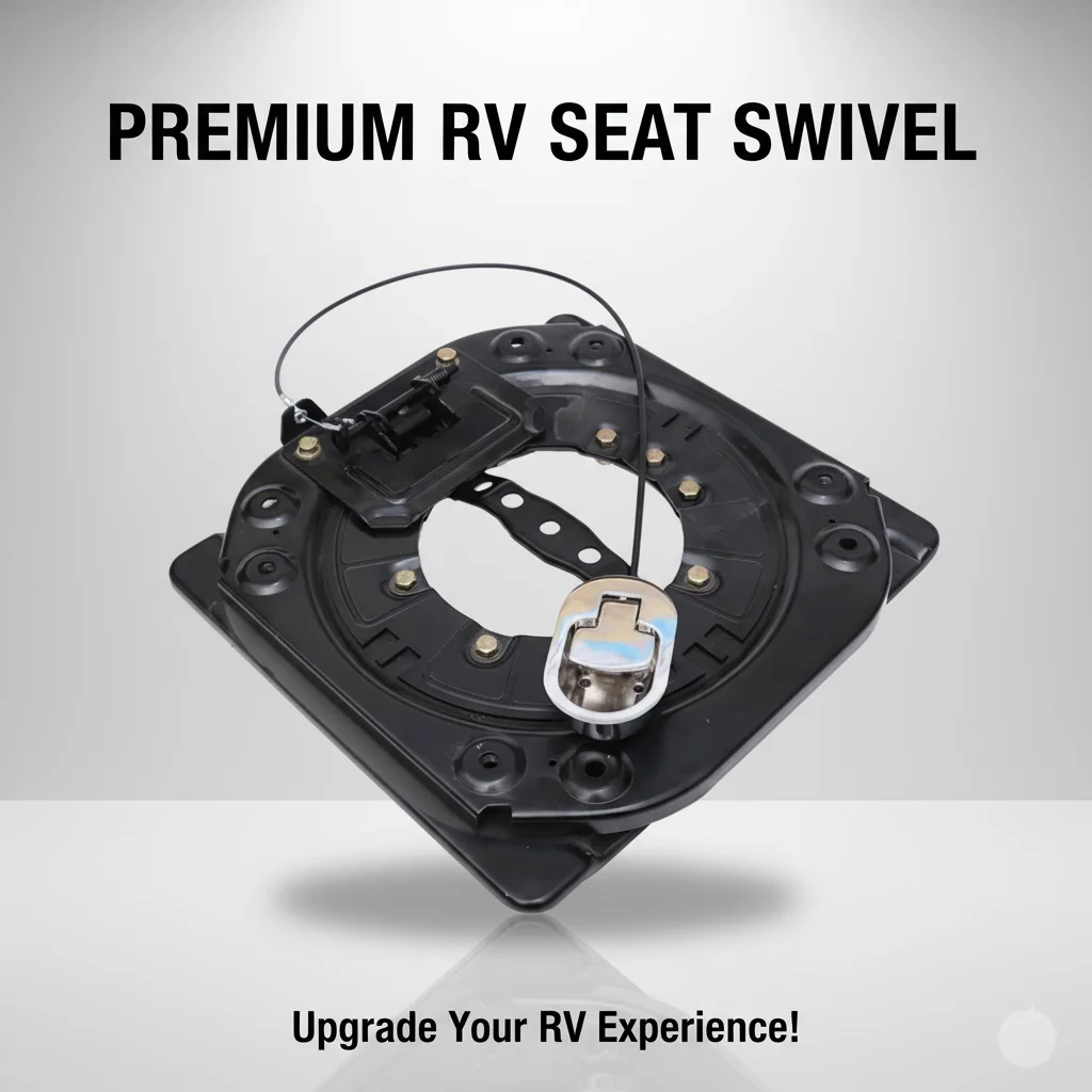 الثقيلة 360 °   قاعدة مقعد دوارة مع مفتاح، قاعدة دوارة فولاذية 3.0 مم، مناسبة لسيارات Rvs، Campervans، وشاحنات السفر.