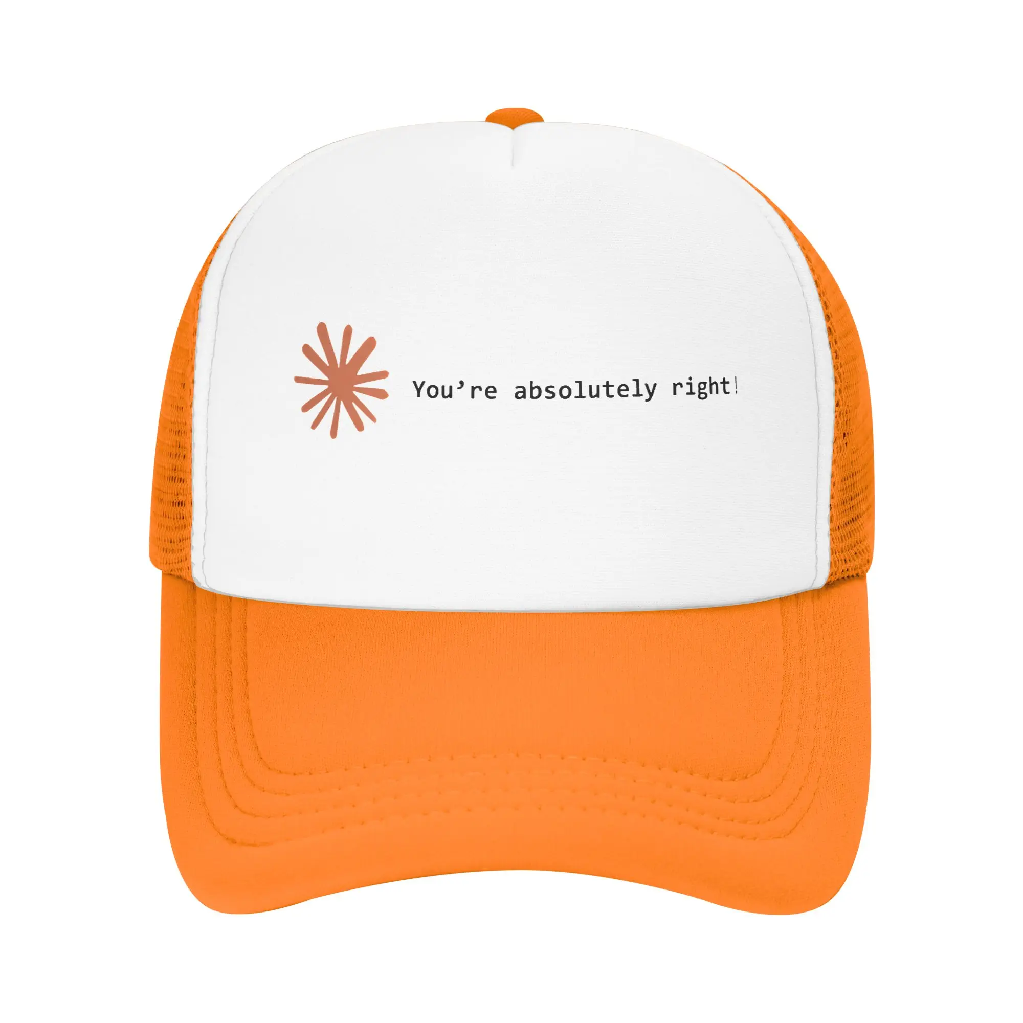Summer Mesh Sun Hats You're absolutely right! Summer Baseball Cap Fashion Hip Hop Hats Claude Female Male Sunscreen Baseball Cap