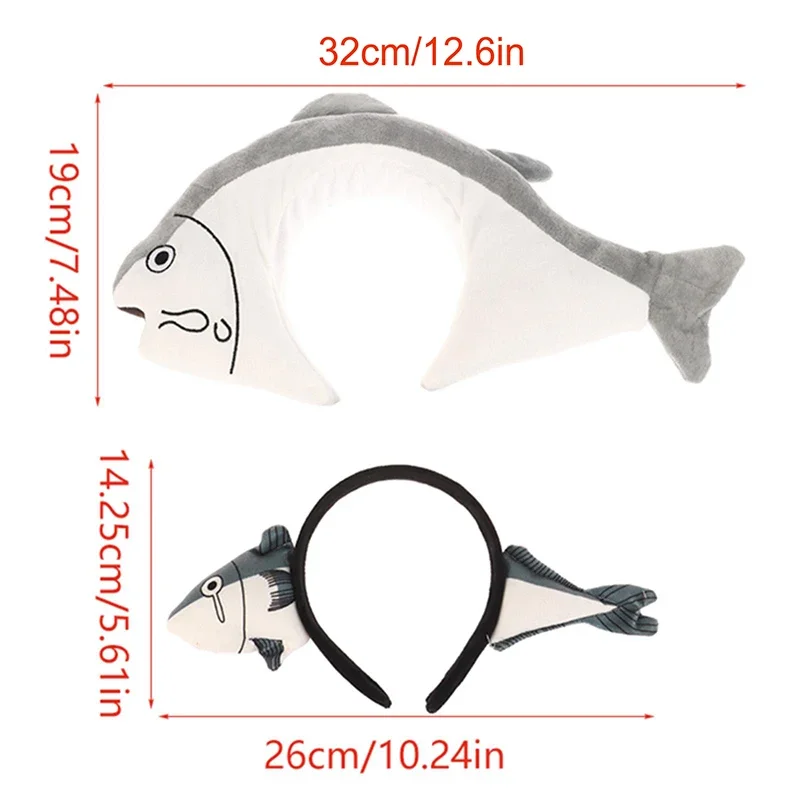 ربطة شعر من القطيفة الممتعة على شكل سمكة صغيرة كرتونية للفتيات