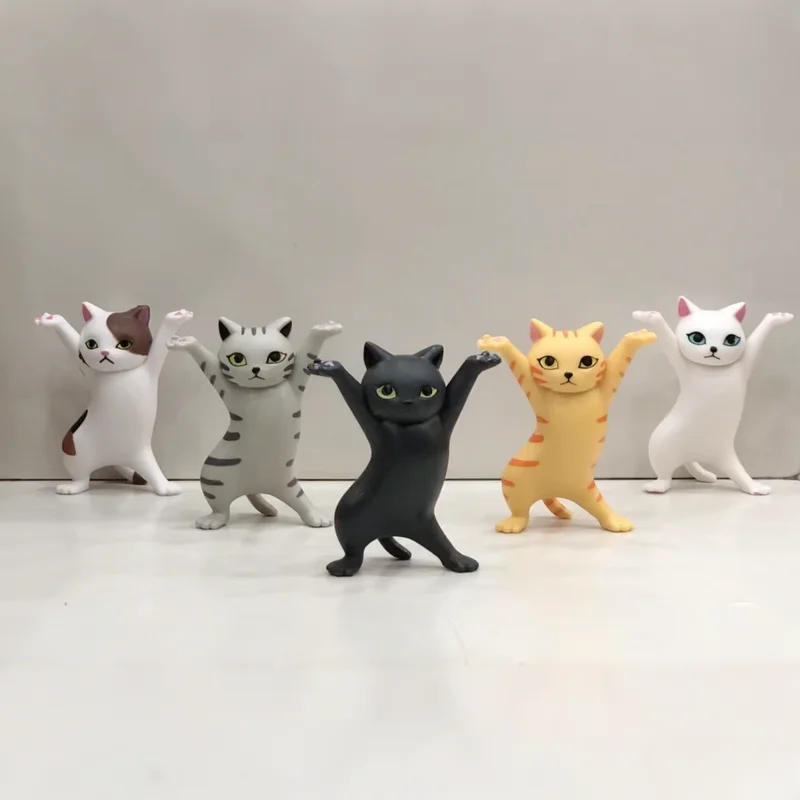 Genuine Version Funny Cat Pen Holder Toy Hold Everything Cat Earphone Bracket Home Decoration  Dancing Kitty Pencil Stand Gift