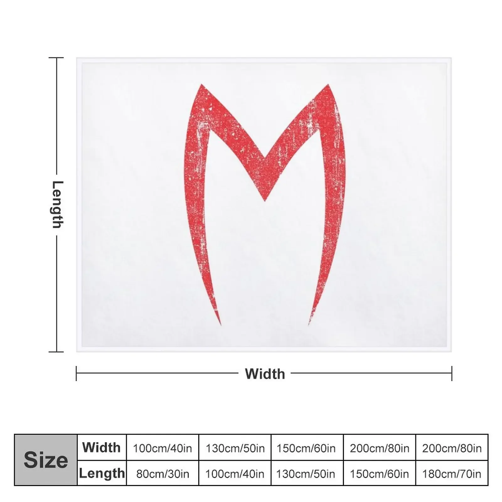 Mach 5 Symbol Throw Blanket Personalized Gift Warm Blankets