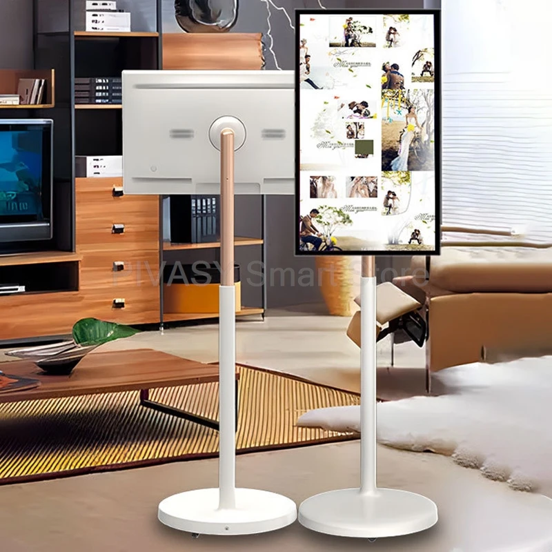 21.5 inch 4G+64G Android 11 Moving Smart Portable Television Video Player Lcd Touch Screen Rotatable Tv with Moveable Stand