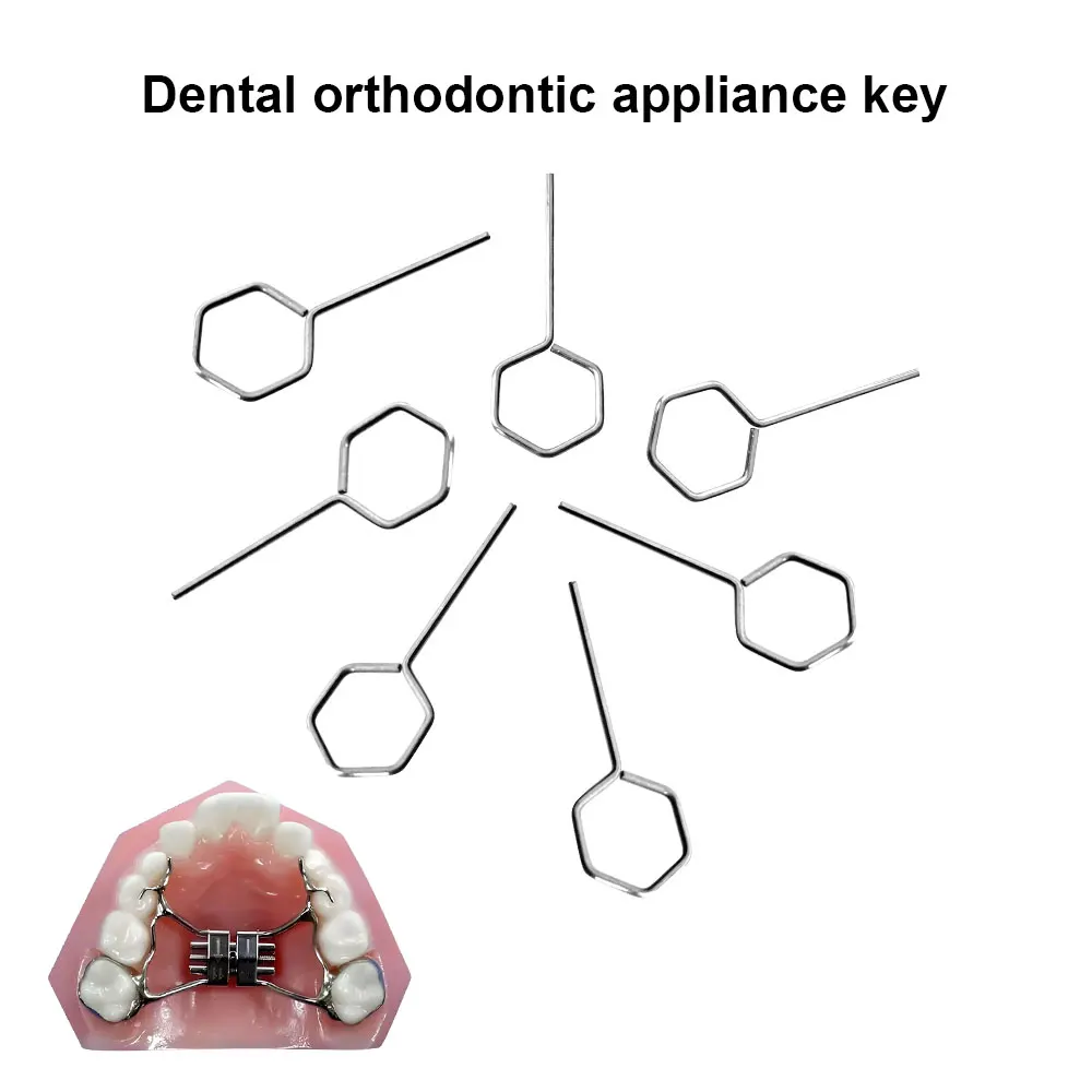 10pc Dental Orthodontic Expander Turning Key Dental Palate Expander for Dental Arch Expansion Adjustment Dentistry Ortho Tools