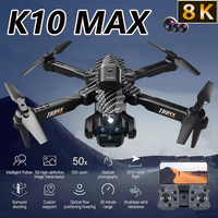 New K10 Max Drones 8k HD Aerial Camera GPS Foldable 360° Adjustable Lens WIFI Brushless Foldables Brushless Quadcopter Beginners