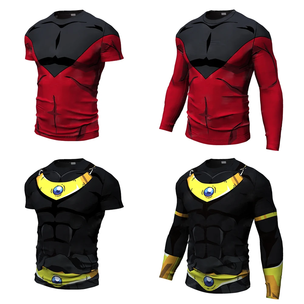 New Cosplay Printed Clothing Fitness Running T shirt Men O-Neck Cartoon Bodybuilding Sport Shirts Tops Gym Men T shirt image 4