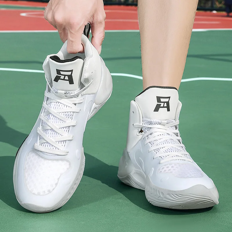 New Anti-Slip Combat Basketball Shoes Men Low Help Students Breathable Cushioned Shock Wear-Resistant Guard Sports Shoes