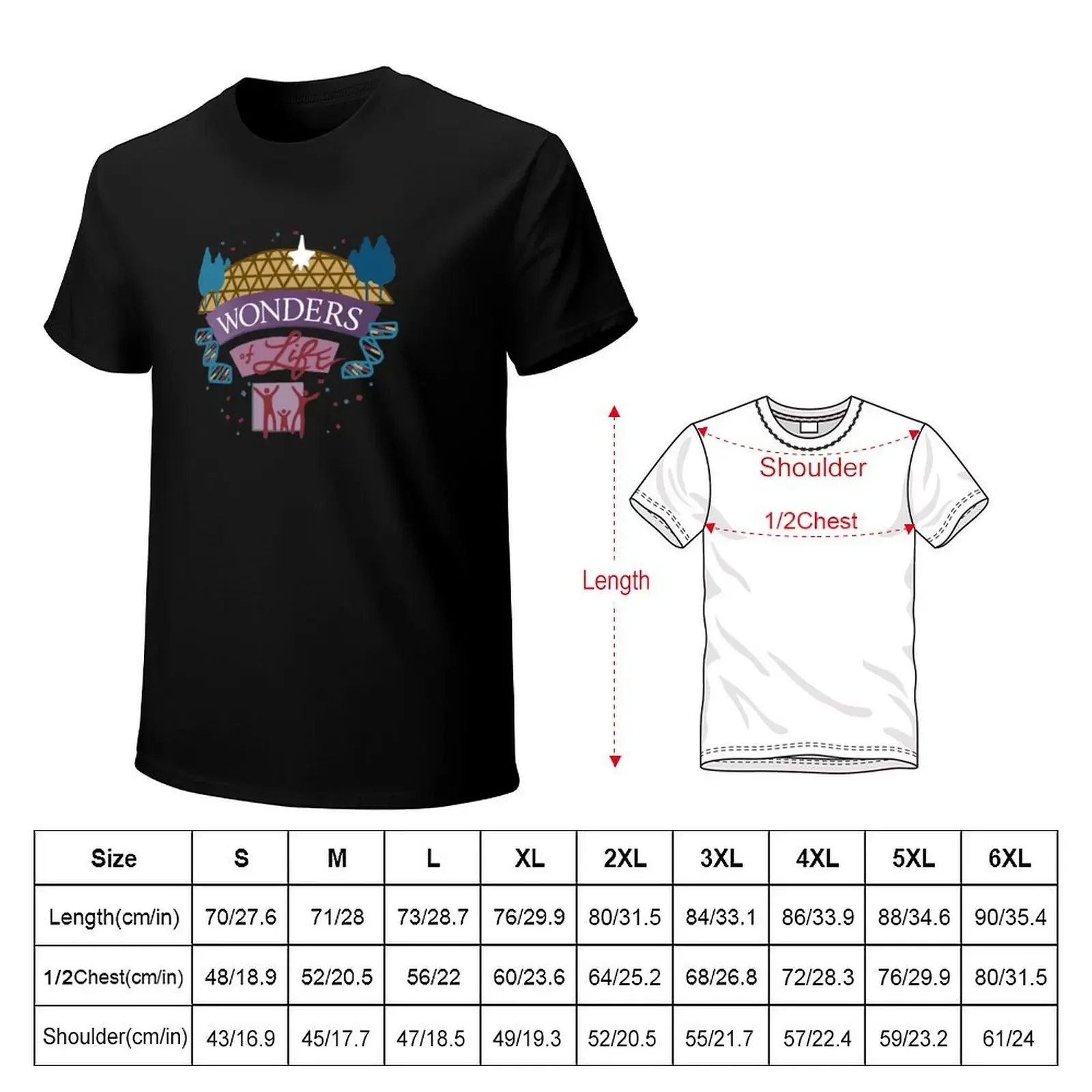 Wonders of Life Epcot T-Shirt anime figures tees aesthetic clothes man t shirt T-shirts for men cotton