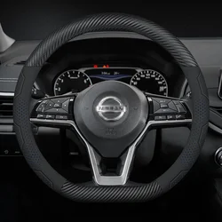Car Steering Wheel Cover For Nissan Qashqai Leaf X-Trail Tiida Sentra Teana Note Patrol Juke Micra Murano Sylphy Altima Maxima