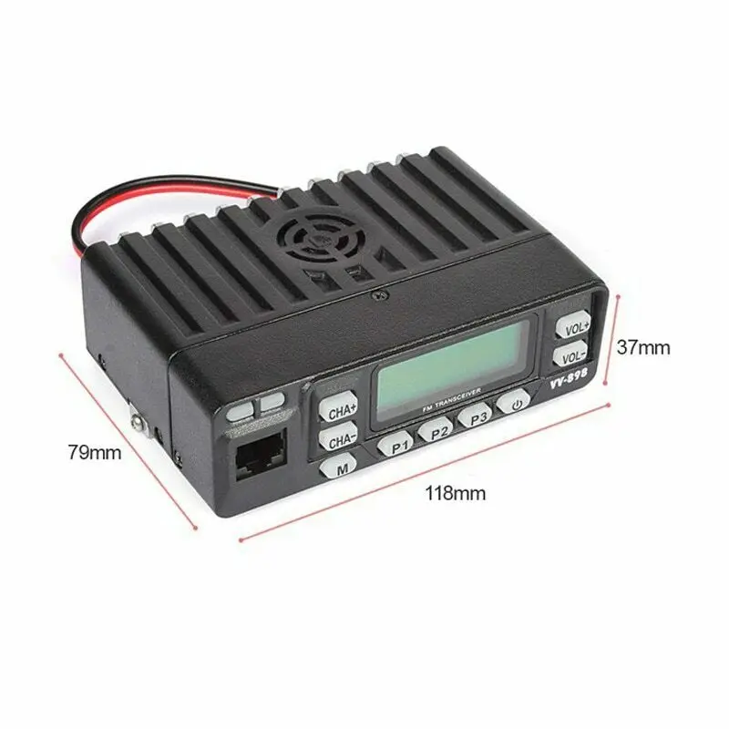 VV-898 Car Radio Two Way Radio 20W UHF/VHF Ham Radio Mobile Transceiver