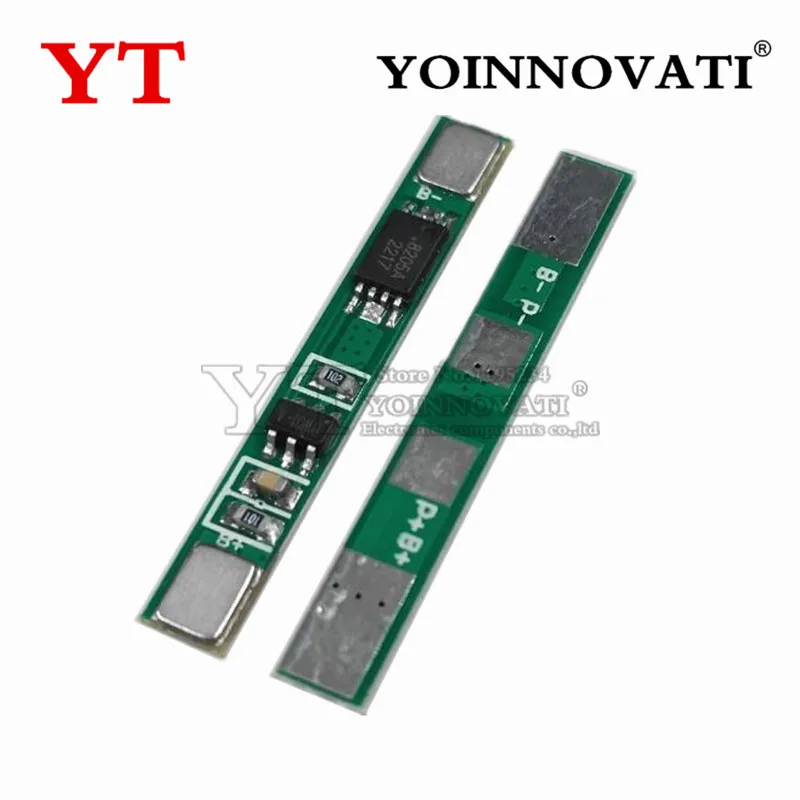 10pcs 1S 3.7V 3A li-ion BMS PCM battery protection board pcm for 18650 lithium ion li battery