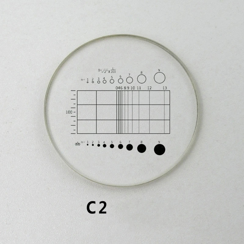 Imagem -05 - Micrômetro Scribing Plate Micrômetro Fase Objectiva Calibração Slide Grade Cruz Microscópio Micrômetro 0.01 mm 0.5 mm 0.1 mm