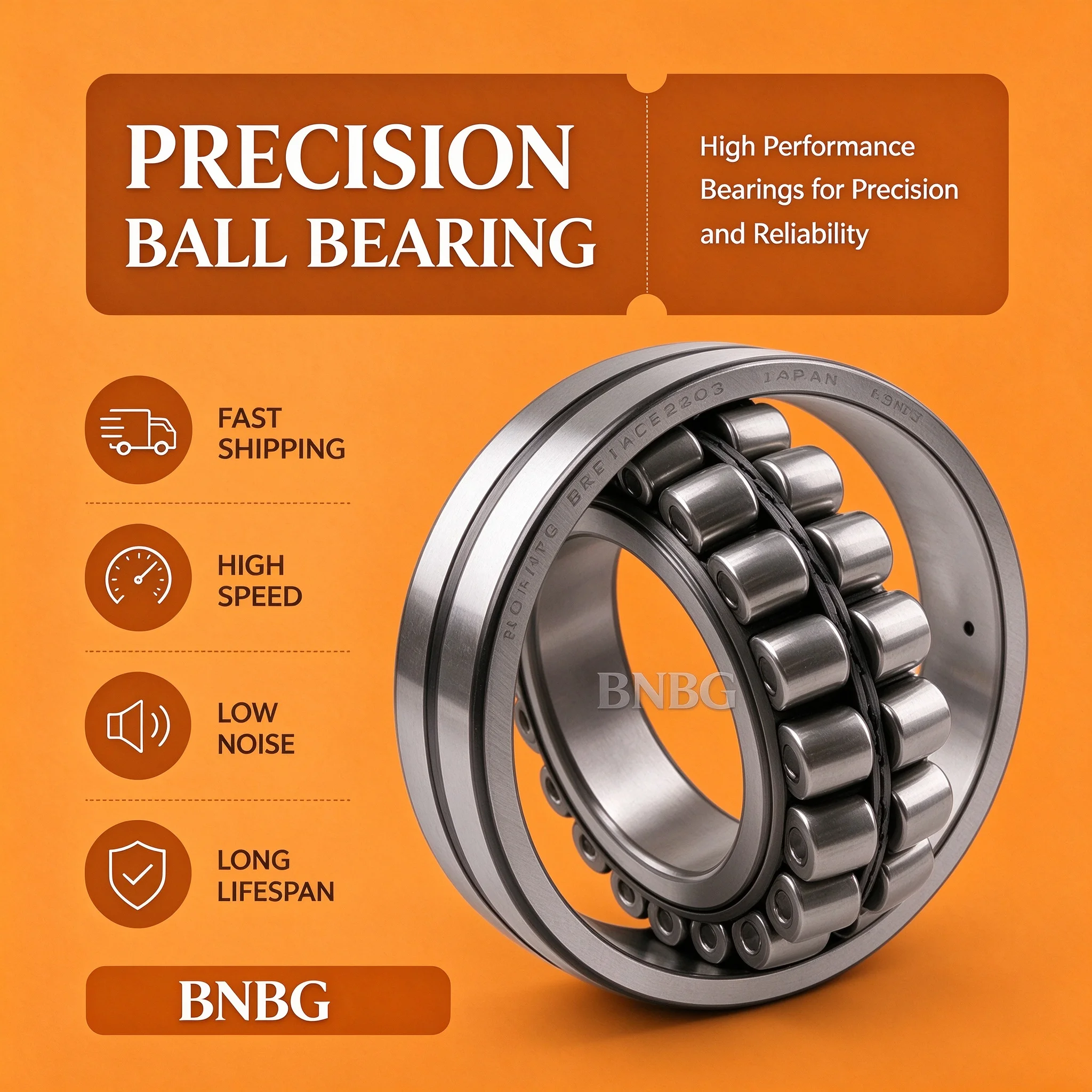 NSK Spherical Roller Bearing 22222 22224EAE4 EAKE4 ECAME4 Self Aligning Roller Bearing Heavy Duty Bearing Industrial Bearing