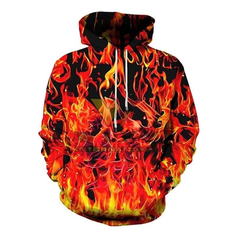 

Толстовки с пламенным рисунком для мужчин и женщин, модные и повседневные толстовки на осень и зиму, дышащая одежда