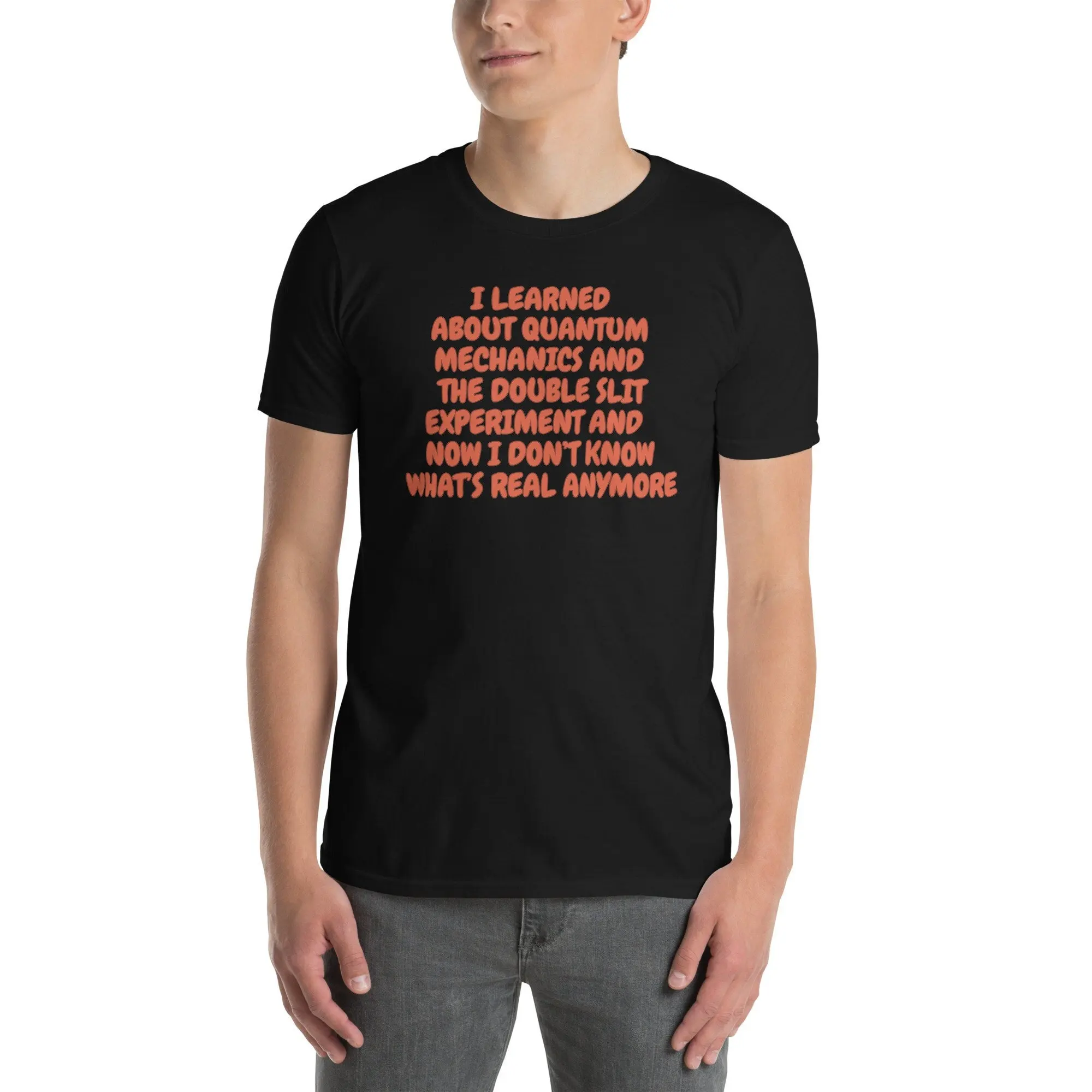 Quantum Mechanics Science Double Slit Experiment T Shirt