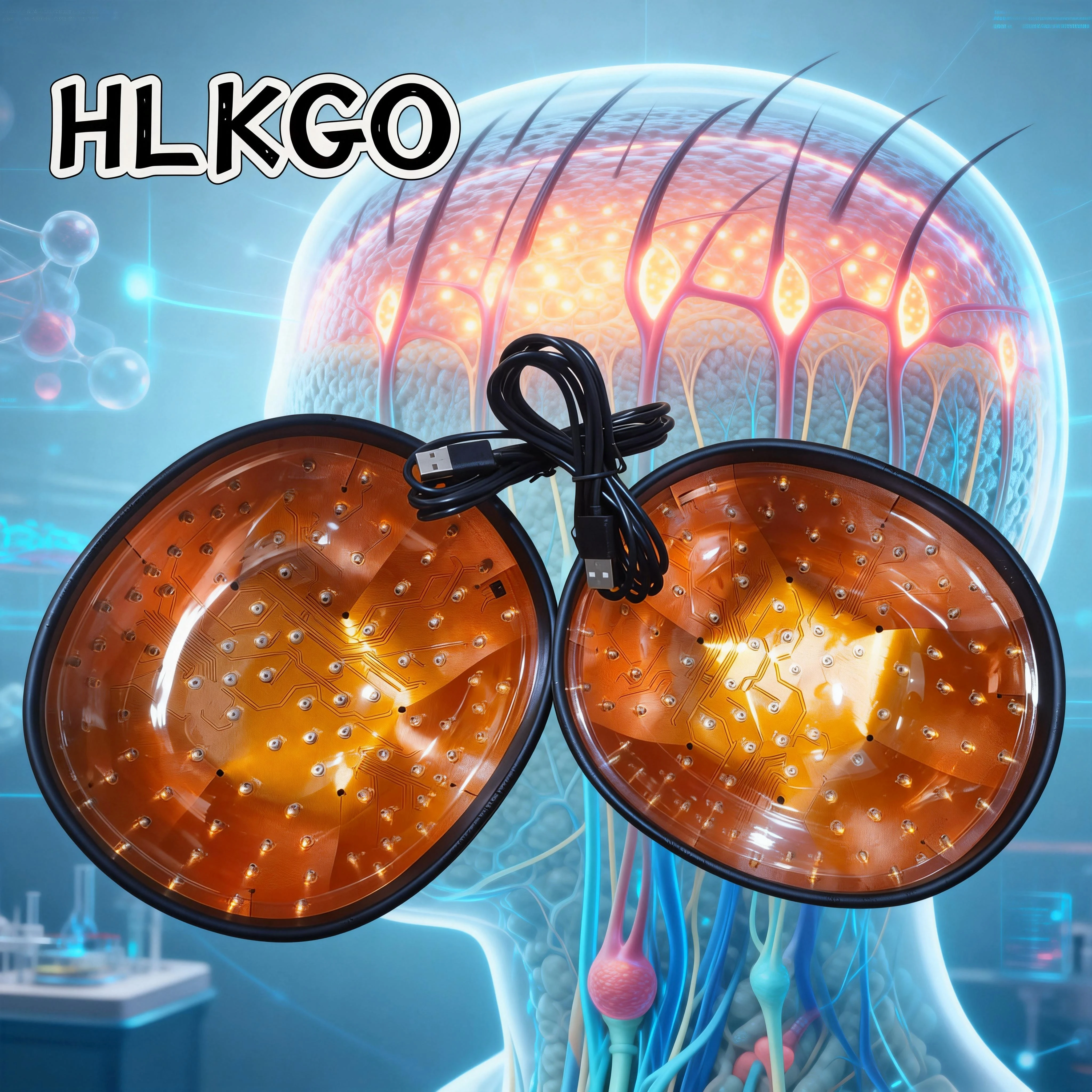 

Портативная лазерная шапка для роста волос, лазерный светотерапевтический шлем, устройство против выпадения волос для восстановления роста и улучшения плотности волос