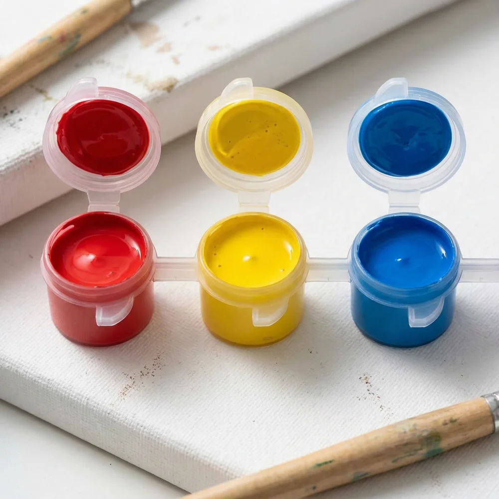 12 Farben 3ml Wasserfestes Acrylfarben-Set, DIY-Kunstbedarf für Graffiti, Gips- und Leinwandmalerei – Detail 1