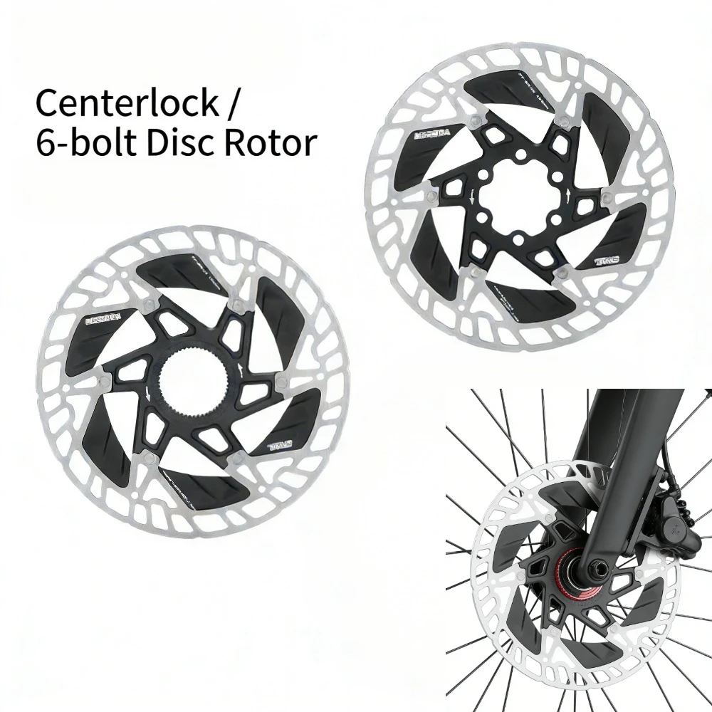 

Плавающие роторы, тормозные диски с теплоотводом для шоссейных и горных велосипедов, 6-болтовые и Center-Lock тормозные роторы