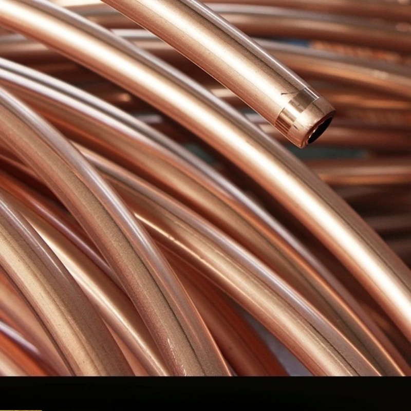 

Soft Copper Coil (Hollow Round Tube) Air Conditioning Copper Pipe, Size: Outer Diameter x Wall Thickness, Length 1m