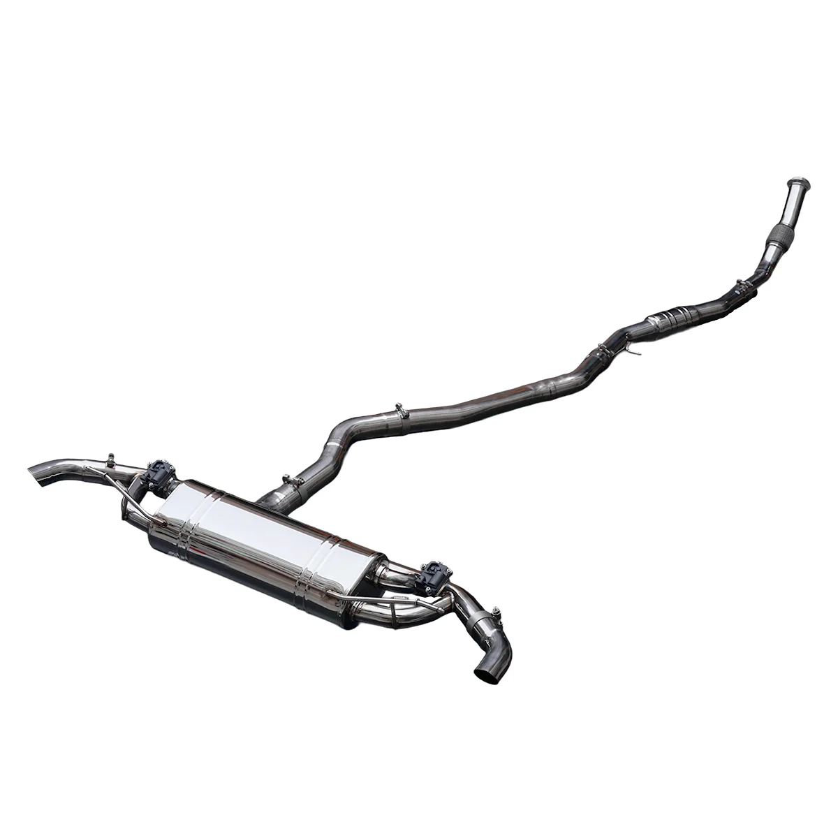 Titanium Track Exhaust for P11 V8TT Hypercar - FIA Sound, Dual Central Tips, 11.5kg Weight Save, Direct Fit