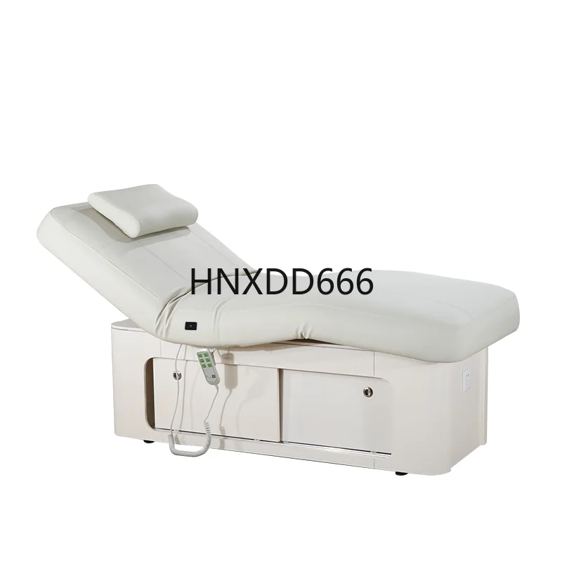 

High-end beauty salon special intelligent lifting bed latex heating solid wood massage treatment bed